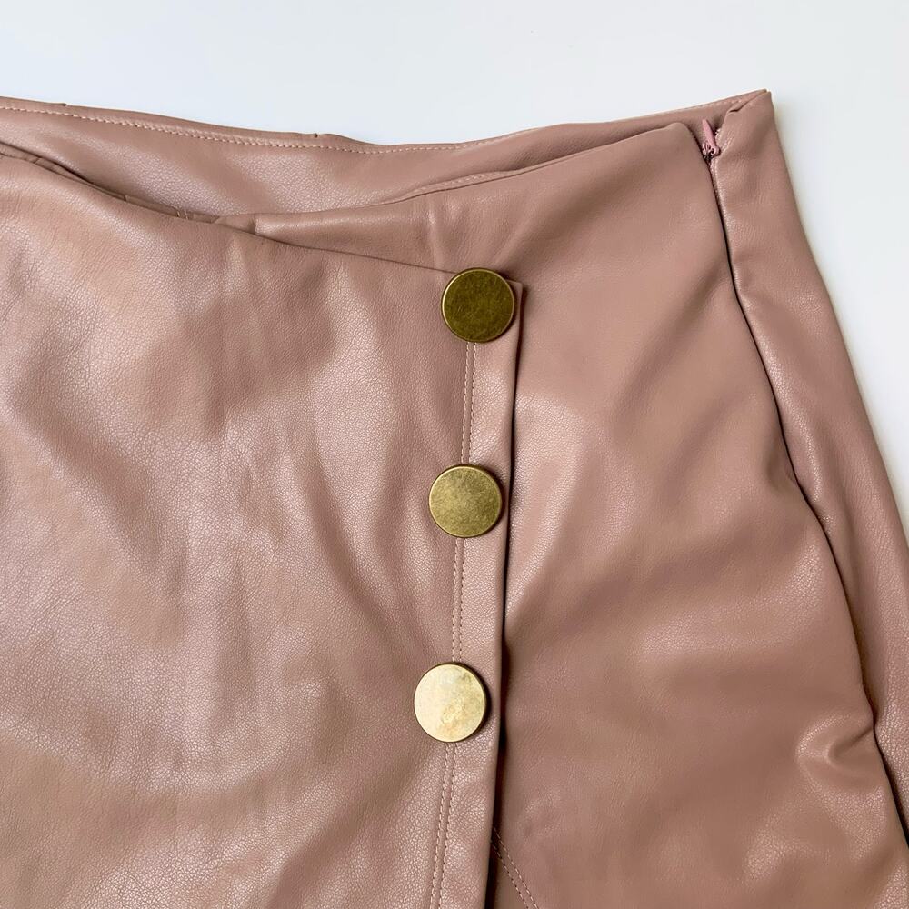 Haute Monde Nude Pink High Waisted Mini Skirt / Skort Women's sz Medium - Picture 6 of 9